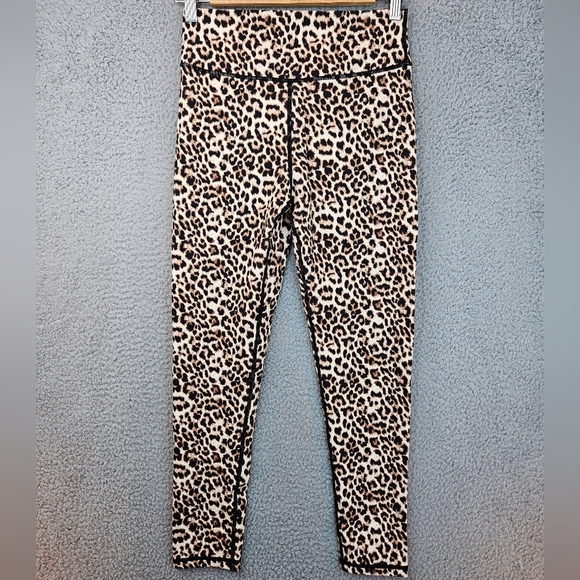 Zyia Women's Leopard Brillant Scrunchy What High Rise Leggings Sz 8-10 Active - Picture 2 of 12